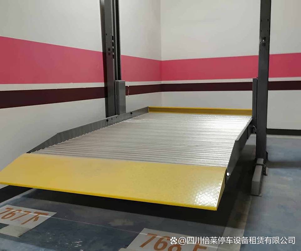 四柱升降横移式机械式立体停车设备租用的机械部件检查和调试